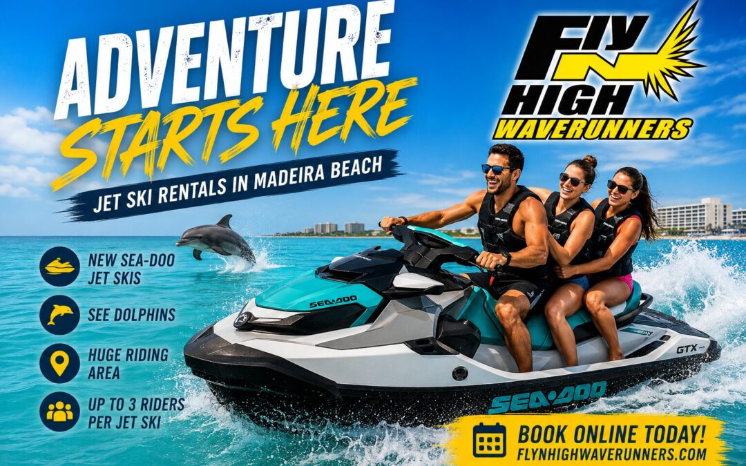 Jet Ski Rentals & Parasailing Adventures Waverunner Ski Doo Jet Ski Rental Madeira Beach Florida